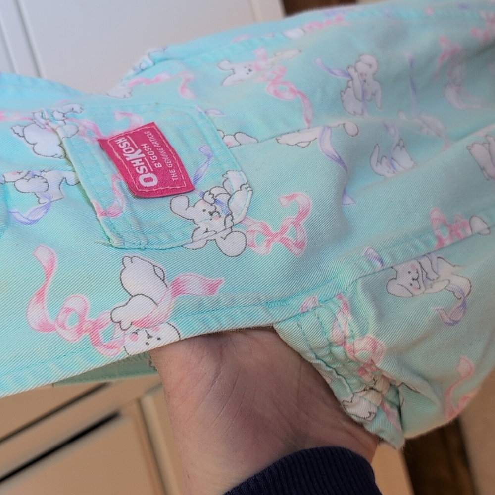 Vintage OshKosh Bubble Overalls with Bunnies 18m - Picture 7 of 8
